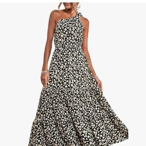 Floral one shoulder Maxi dress